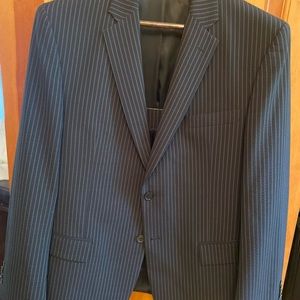 Mens black sports coat.